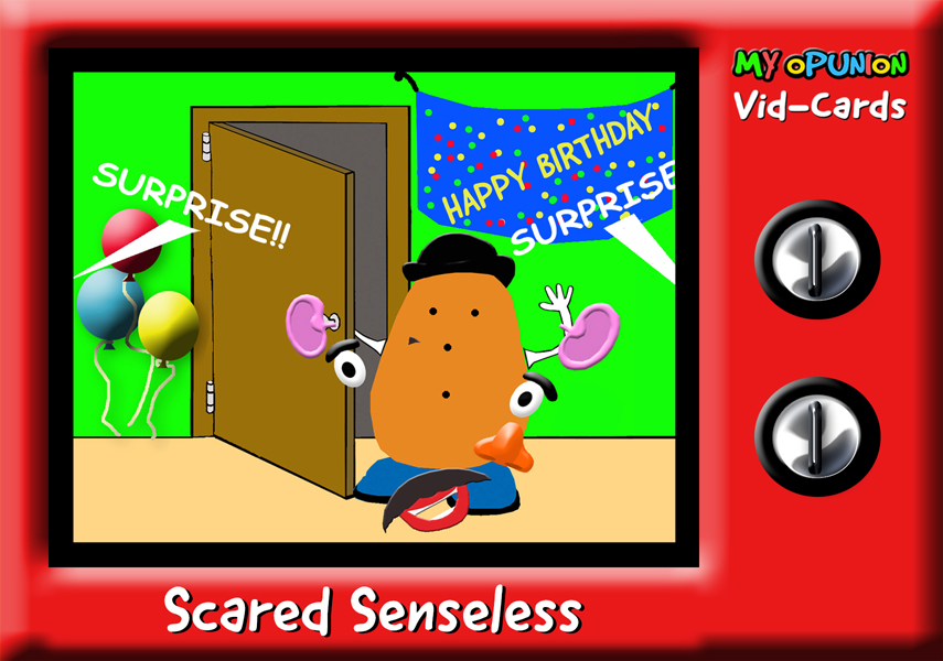 Scared Senseless Birthday Video Card Online